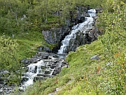 Čuovvárjohka Wasserfall